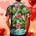 thumbnail image 6 of Kakii Hawaiian Shirt for Men Short Sleeves Tropical Printed Casual Button Down Summer Beach Floral Shirts, 6 of 9