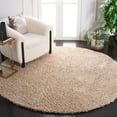 thumbnail image 3 of SAFAVIEH Malibu Marina Confetti Polyester Shag Area Rug, Natural, 5' x 5' Round, 3 of 9