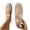Beige, variant on Fnooota Women's Flat Shoes, Square Toe Comfortable Non-slip Soft Sole Lace Party Shoes Black Size 9