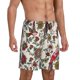 thumbnail image 2 of Balery Dark Enchanted Flowers And Birds Pantalones cortos de pijama de punto de algodón para hombre con cinturilla y bolsillos-3X-Large, 2 of 6