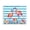 Brushed Flamingos Hibiscus Stripes, variant on Stupell Industries Coastal Silhouettes on Beach Canvas Art, 20 x 16, by Noah Bay