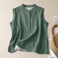 thumbnail image 2 of Linen Tank Tops for Women Fitted Tank Tops Athletic Tank Tops Cropped Tank Tops Sleeveless Cotton Tops Womens Tank Tops Plus Size Tank Tops Linen T Shirt Gray S, 2 of 3