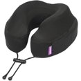 thumbnail image 2 of Air Travel Pillow for Long Flights – Evolution Plus – U Shaped Memory Foam Neck Support – Removable, Washable Cover – Comfort On-The-Go for Airplane, Train, and Car (Black), 2 of 2