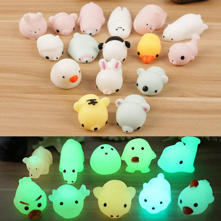 Mochi Squishy Animal Toys Stress Relief Toys Mochi Animals Toys Mini  Animals Cat Cute Kawaii Decompression Toy Christmas Gift