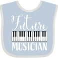 thumbnail image 3 of Inktastic Future Musician Piano Music Boys or Girls Baby Bib, 3 of 4