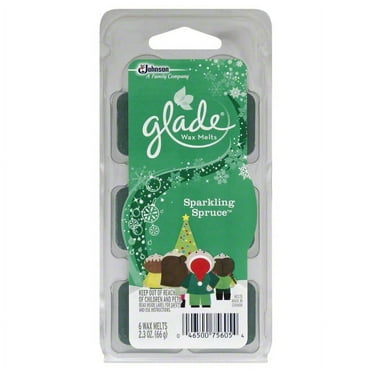 Glade Holiday Collection Sparkling Spruce Wax Melts Refills, 6 count, 2.3 oz