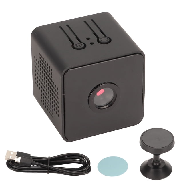 Mini cámara de seguridad WiFi con visión nocturna infrarroja, detección de movimiento, 1080P Full HD, 2,4 GHz, cámara inteligente para iOS y Android