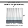 thumbnail image 6 of Creative Products Light Blue and Navy Stripes 71x74 Shower Curtain, 6 of 6