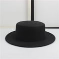 thumbnail image 1 of Estilo Otoño e Invierno Retro Sombrero Británico Sombrero de Copa Plano Sombrero de Copa Lazo Cinta Sombrero de Moda Jazz para Hombres y Mujeres Sombrero Casual, 1 of 5