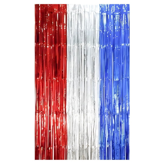 4th of July Patriotic Decorations Set - Red White Blue Hanging Paper Fans, Pom Poms, Star Streamers, and Swirls for Independence Day, Memorial Day, Veterans Day Party Supplies (F)