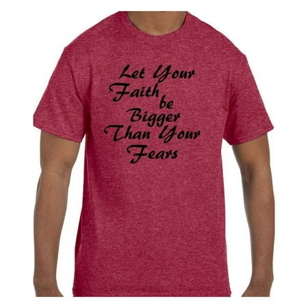 Christian Religous Tshirt Let Your Faith be Bigger Than Your Fears