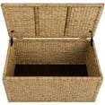 thumbnail image 6 of eHemco Heavy-duty Water Hyacinth Wicker Storage Trunk with Metal Frame, 36 by 20 by 18.5 Inches, Natural, 6 of 9
