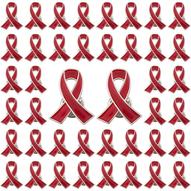 50 broches de lazo rosa, broches de lazo rosa, broches de solapa para concienciar sobre el cáncer de mama, broches de esperanza, broches de joyería esmaltados para mujeres.