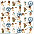 thumbnail image 2 of Moana Tattoos Party Favors Bundle ~ 72 Perforated Individual 2" x 2" Moana Temporary Tattoos for Kids Girls Boys (Moana Party Supplies), 2 of 3