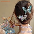 thumbnail image 2 of [SerendipiaWAC] Clip De Garra De Pelo De Mariposa Coreano Colorido Para Chica Láser Aurora Gripper Accesorios Para El Cabello, 2 of 4