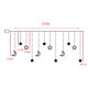 thumbnail image 3 of Guirnalda de luces LED Moyic ajustable para interiores 8 modos Luna estrellas, 3 of 6