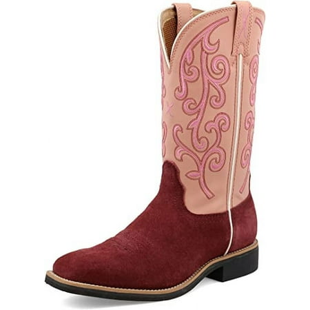 

Twisted X Women s 11 Top Hand Berry & Baby Pink 9.5 B