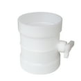 thumbnail image 3 of pp manual air duct damper plastic white for airtight ventilation pipe connection adjustment manual plastic air duct check valve, 3 of 5