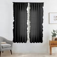 thumbnail image 4 of shyuyusa Solid Color Curtain 39.4*78.7 Inch Simple Ruffle Edge Light Filtering Sheer For Window Decor, 4 of 6