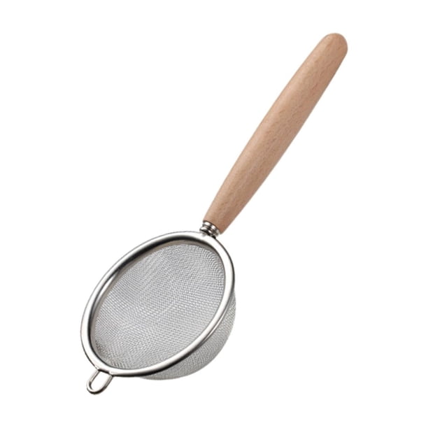 Colador de malla fina, filtro, cuchara, utensilios de cocina, tamiz fino profesional reutilizable 7cm