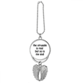 thumbnail image 1 of The Struggle Is Real  Quotes Silver Wing Car Pendant Decoration, 1 of 4