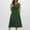 B293 Army Green summer dresses for women clearance under $5, variant on Women's Summer Tank Midi Dress with Pockets Sleeveless A-Line Dress Casual Floral/Plain T-Shirt Dress Flowy Swing Beach Party Wedding Guest Sundress