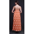 thumbnail image 3 of Bimba Robe Longue Sans Manches à Bretelles Spaghetti Imprimée Teinture sur Nœuds en Rayonne pour Femmes - Très Grande Taille, 3 of 4