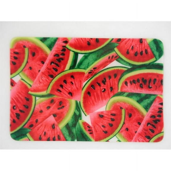 Andreas TRC-242 Watermelon Rectangular Casserole Silicone Trivet - Pack of 3