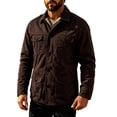 thumbnail image 2 of VEKDONE Mens Sherpa Lined Cargo Jackets Collar Button Down Jacket Warm Thick Fleece Lined Coat Fall Winter Trendy Clothing for Cold Weather, 2 of 5