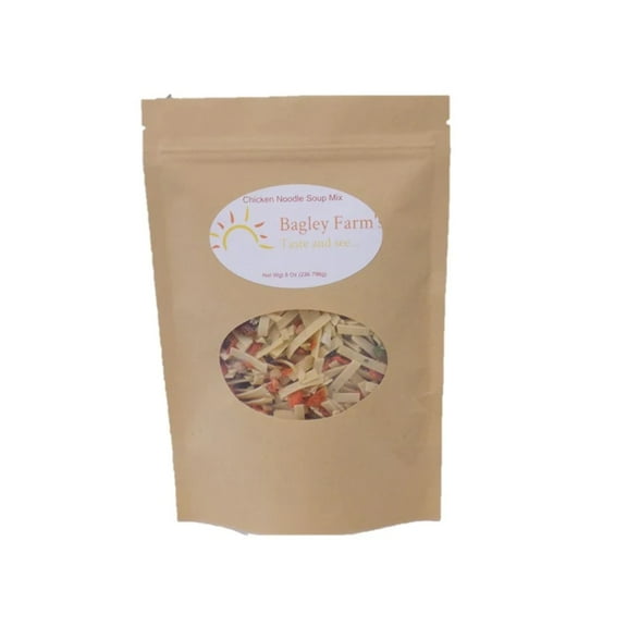 Bagley Farm's Natural Chicken Noodle Soup Mix - No MSG - Makes 2 Quarts