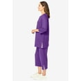 thumbnail image 3 of Woman Within Plus Size 2-Piece Striped French Terry Set, 3 of 3