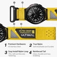 thumbnail image 4 of Correa de reloj ULTIMAL Correa deportiva ajustable de nailon amarilla, 4 of 8