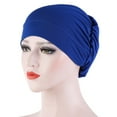 thumbnail image 2 of EnJoCho Quick Dryinging Caps for Women Cotton Turban Sleep Cap Chemo Hats Headband Turban Scarf Soft Slouchy Hair Cover, 2 of 5