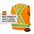 thumbnail image 4 of Pioneer Hi Vis Surveyor's Safety Vest - Engineer Style - Breathable Mesh & Reflective Tape - 7 Pockets - Hi Vis Orange, 4 of 9