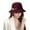 20#Wine, variant on Vintage Women's Winter Hat Classic Wide Brim Bucket Style Retro Elegant Cap Royal Blue One Size
