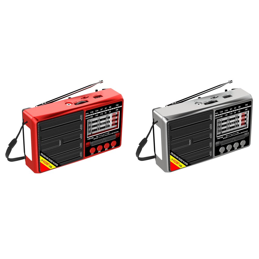 Radio Portátil Banda Completa FM/AM/SW Con Pilas para Personas Mayores