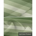 thumbnail image 6 of Faux Linen Valances for Windows Sage Green Ombre Stripe Curtains Valance Light Filtering Rod Pocket Small Window Treatment for Kitchen Living Room Bedroom 42x18In, 6 of 6