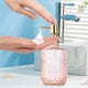 thumbnail image 5 of Botella de botella de jabón de vidrio tipo bomba – Champú recargable, gel de ducha. Envase, diseño antideslizante texturizado, bomba impermeable, cocina reutilizable en el baño doméstico, 5 of 6