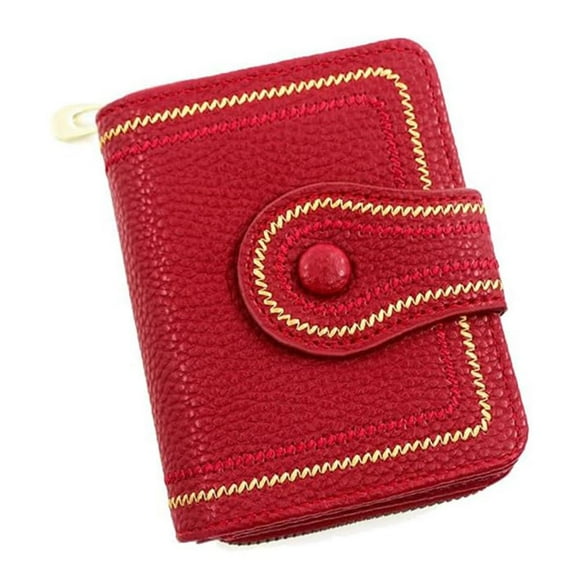 Feltree PORRASSO Women's Slim RFID Blocking Leather Wallet,Bifold Card Organizer with 17 Card Slots,ID Window & Coin Pocket,Compact Wallet for Women (4.7x4x3.7 in)