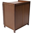 thumbnail image 6 of Miumaeov Nightstand with Drawer, Mid-Century Modern End Table, Bamboo Accent Sofa Side Table Bedside Table for Small Spaces, Bedroom, Living Room (Dark Brown), 6 of 9
