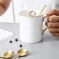 thumbnail image 4 of 20 Cucharas de Café Expreso de Acero Inoxidable para Café, Azúcar, Postre, Pastel, Helado, Sopa, Antipasto (Dorado), 4 of 5