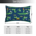 thumbnail image 2 of KLL Little Pirate Crocodile Pillow Covers Envelope Closure,Super Soft and Cozy Fuzzy Fleece Pillow Case Cover (No pillow core） 20"x30", 2 of 5