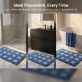 thumbnail image 6 of REGALWOVEN Bathroom Rugs Absorbent Non Slip Checkered Bath Mat Soft Plush for Home Decor Blue 24" x 16", 6 of 6