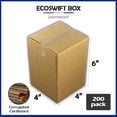 thumbnail image 3 of EcoSwift Brand Premium 4x4x6 Cardboard Boxes Mailing Packing Shipping Box Corrugated Carton 23 ECT, 4"x4"x6", Brown, 200-Pack, 3 of 5