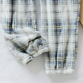 thumbnail image 4 of hoksml Women's Plaid Coral Fleece Pajama Pants, Cuffed Lounge Pants with Pockets Elastic Drawstring Waist Soft Sleepwear, 4 of 5