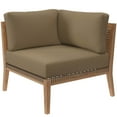 thumbnail image 4 of Modway Clearwater Outdoor Patio Teak Wood Loveseat in Gray Light Brown, 4 of 8