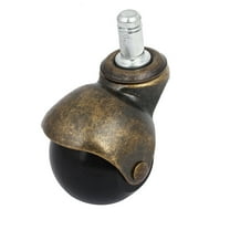 2" Dia 11mm x 22mm Stem Swivel Hooded Ball Caster for Furniture Office Chair