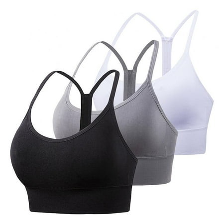 

Seamless Sports Bras for Women 3 Pack Soft Removable Cups Yoga Sport Bra for Yoga Fitness