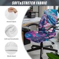 thumbnail image 6 of POLERO Sea Turtle Office Swivel Chair Cover, Wearproof Office Chair Covers Wear Resistant All-in-One High Back Chair Slipcover for Workspace, 6 of 7