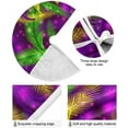 thumbnail image 4 of SKYSONIC Mardi Gras Christmas Tree Skirt Tree Skirt for Holiday Party Home Christmas Day Ornaments 36", 4 of 6
